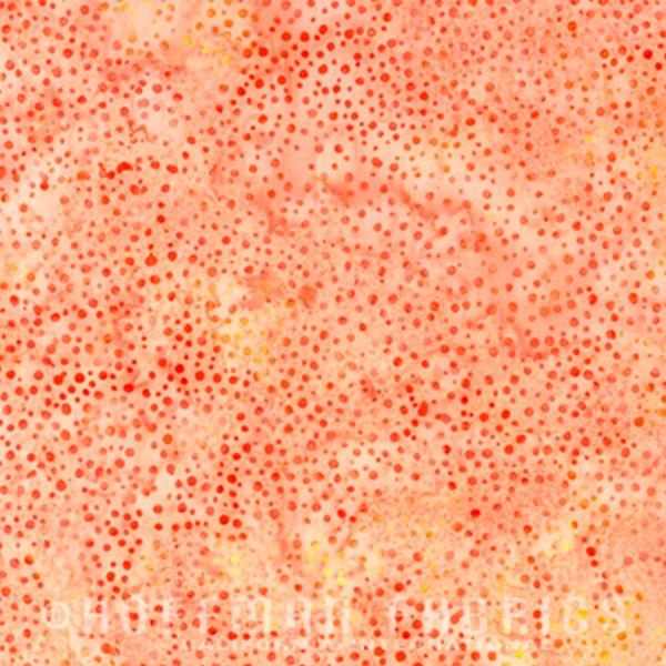 Hoffman Fabrics Dot Sherbet Orange Batik Fat Quarter 885-314-Sherbet