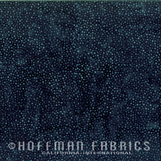 Hoffman Fabrics Dot Macaw Blue Batik Fabric 885-317-Macaw