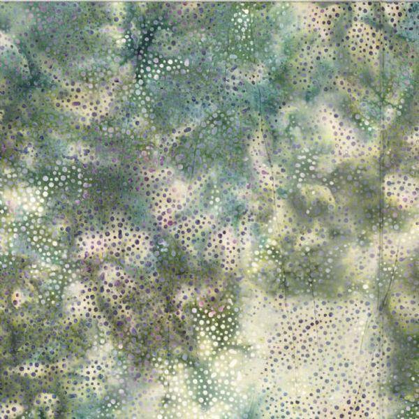 Hoffman Fabrics Dot Thistle Green Batik Fat Quarter 885-649-Thistle