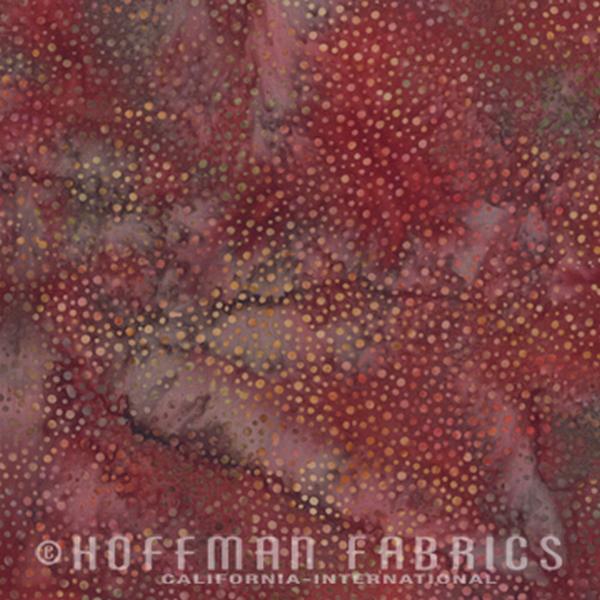 Hoffman Fabrics Dot Persimmon Red Batik Fat Quarter 885-89-Persimmon