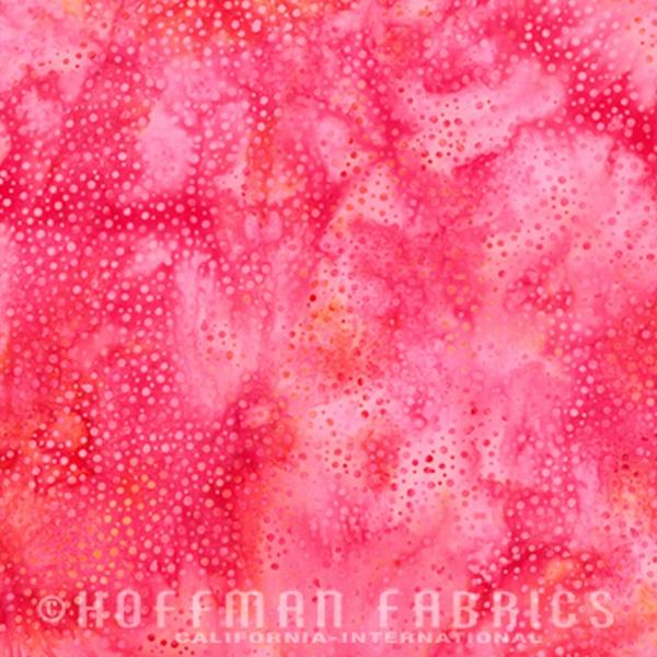 Hoffman Fabrics Dot Hot Pink Batik Fat Quarter 885-H12-Hot-Pink