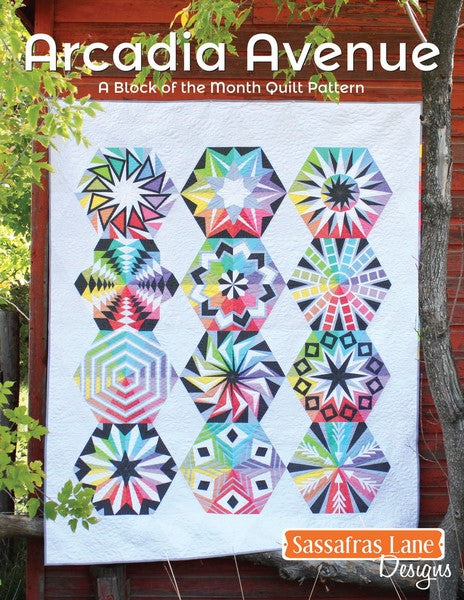 Sassafras Lane Designs Arcadia Avenue Quilt Pattern Book Front Cover