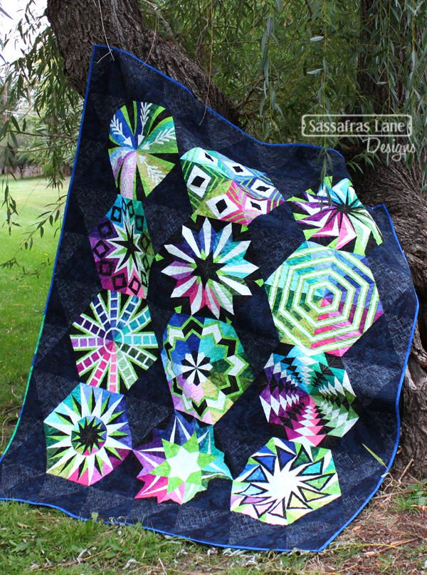 Sassafras Lane Designs Arcadia Avenue Quilt using Hoffman Fabrics