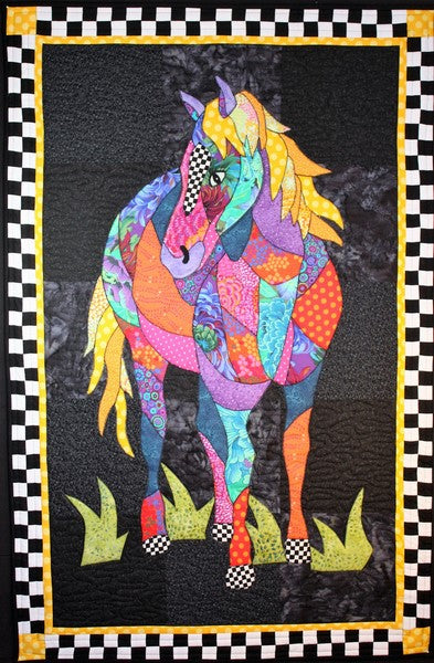 BJ Designs & Patterns Cheyenne Horse Applique Quilt Pattern