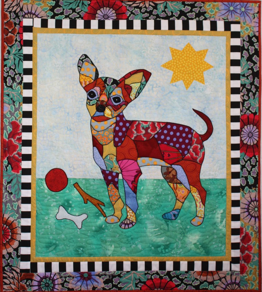 BJ Designs & Patterns Taco Chihuahua Dog Applique Quilt Pattern