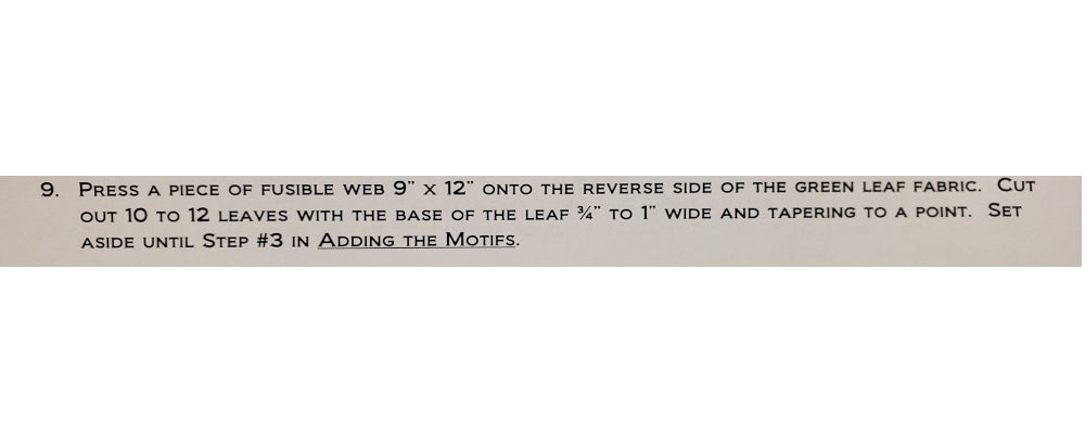 Cactus Mesa Leaves Instructions