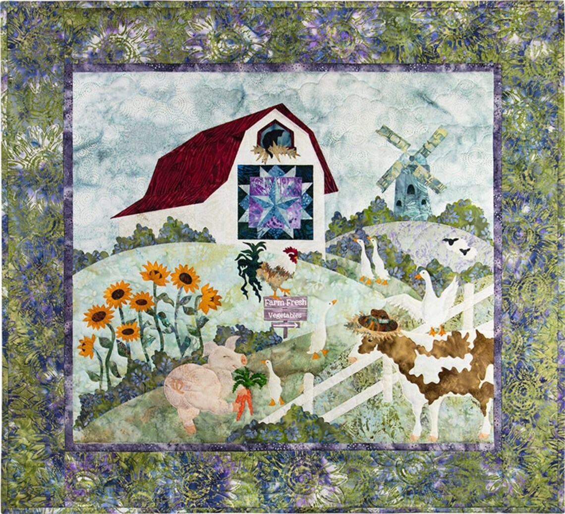 Pine Needles The Gentle Barn Farm Applique Quilt Pattern