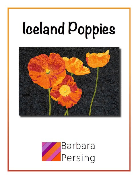 Barbara Persing Iceland Poppies Applique Quilt Pattern Front Cover