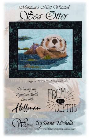 Wildfire Designs Alaska Maritime's Most Wanted Sea Otter Applique Quilt Pattern Front Cover