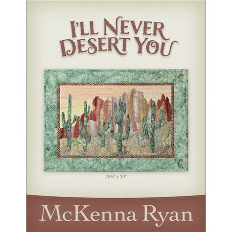 Pine Needles I'll Never Desert You Applique Pattern Front Cover ND01