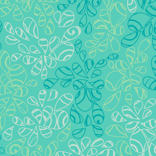 Art Gallery Fabrics Nature Elements Caribbean Blue Cotton Fabric NE-118-Caribbean-Blue