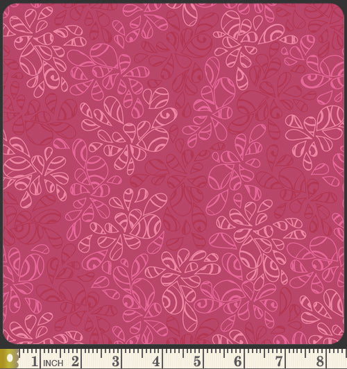 Art Gallery Fabrics Nature Elements Raspberry Cotton Fabric NE-126-Raspberry-Tart Scale