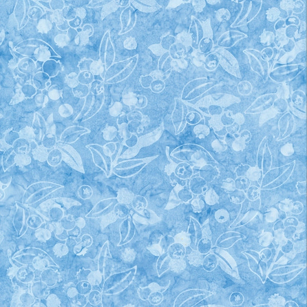 Hoffman Fabrics Blueberry Sky Batik Fat Quarter P2986-16-Sky