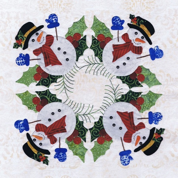 P3-1600 Block 4 snowman wreath