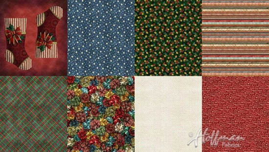 Hoffman Fabrics Ol St Nick Christmas Two Yard Fat Quarter Panel Q4455-161-Christmas