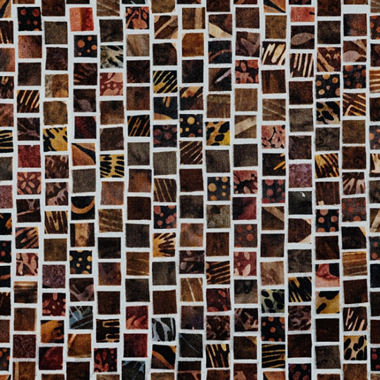 Hoffman Fabrics Earth Mosaic Cotton Fabric S4808-58-Earth