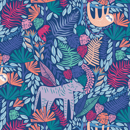 Art Gallery Fabrics Selva Junglen Jolly Cotton Fabric SLV-14510