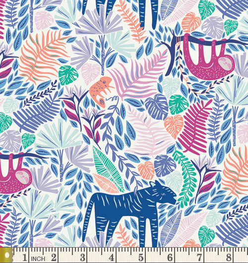 Art Gallery Fabrics Selva Junglen Joyous Cotton Fabric SLV-24510 Scale