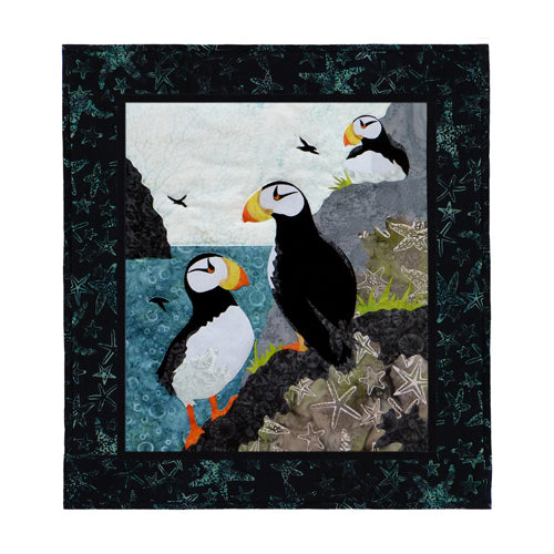 Wildfire Designs Alaska Maritime's Most Wanted Horned Puffin Applique Quilt Pattern