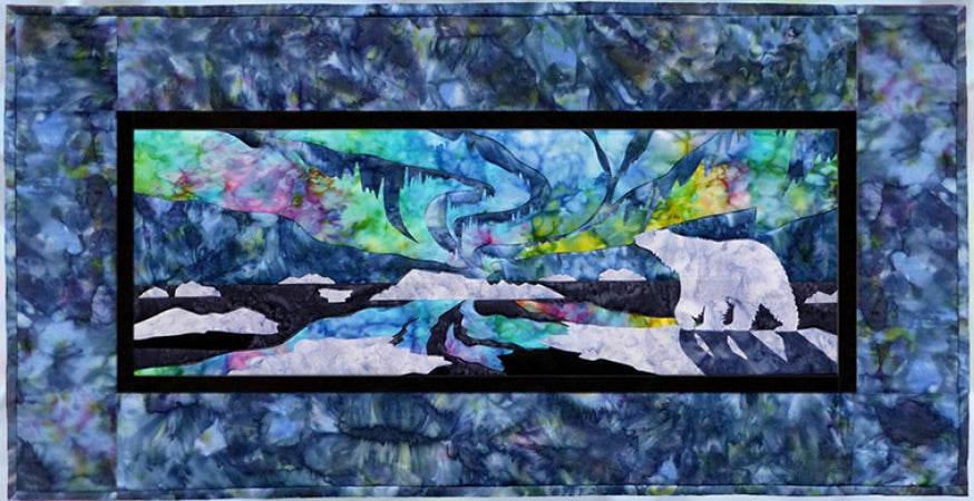 Wildfire Designs Alaska Aurora Nights In the Arctic Applique Quilt Pattern