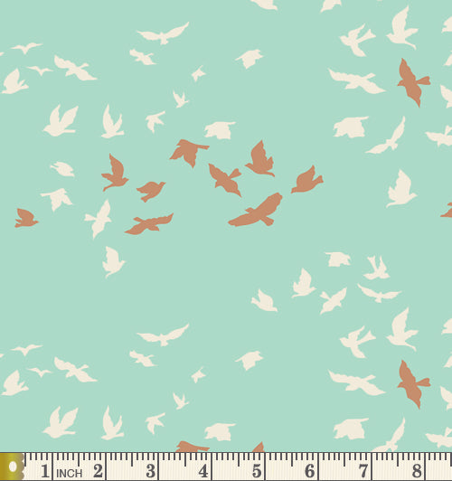 Art Gallery Fabrics Winged Aves Chatter Shine Cotton Fabric WNG-1026