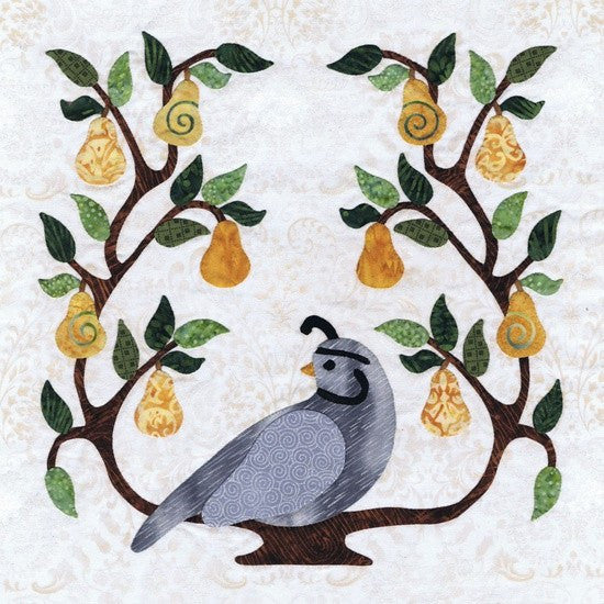 P3-1600 Block 3 partridge in pear tree