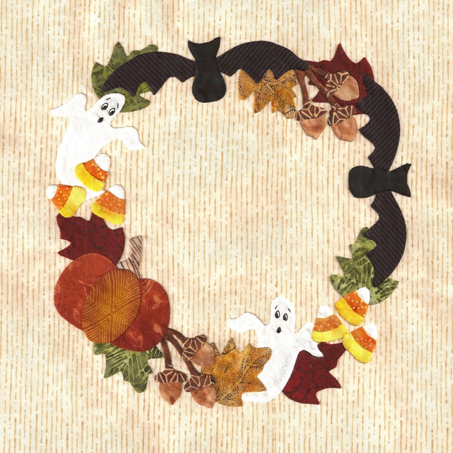 P3-1300 Block 5 Ghosts and Bats Wreath