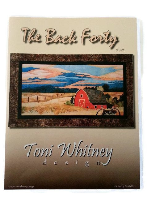Toni Whitney Design The Back Forty Applique Quilt Pattern 