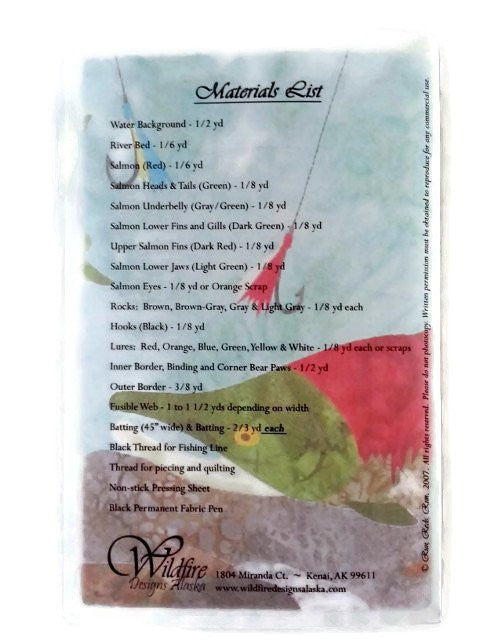 Wildfire Designs Alaska Run Reds Run Applique Quilt Pattern 