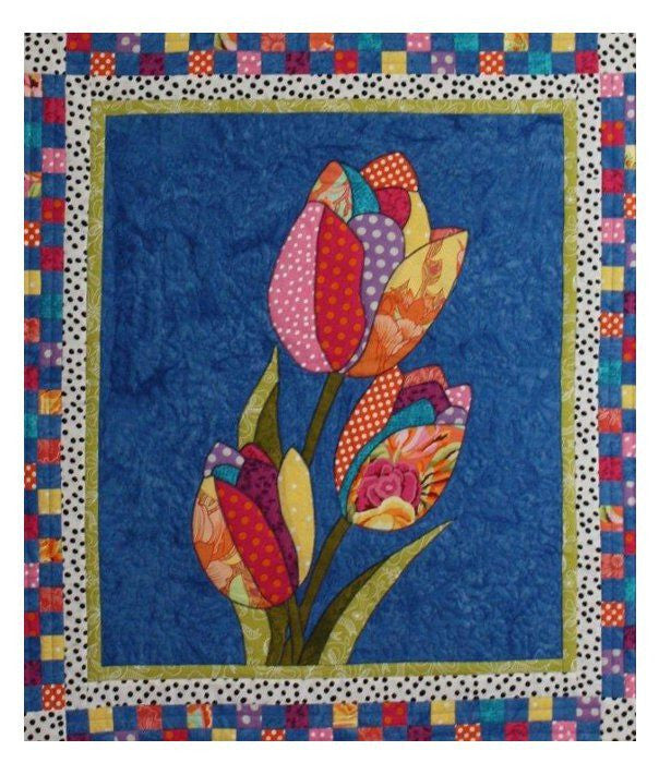 BJ Designs & Patterns Spring Tulips Applique Quilt Pattern 