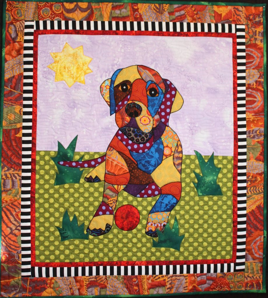 BJ Designs & Patterns Puppy Love Labrador Retriever Applique Quilt Pattern