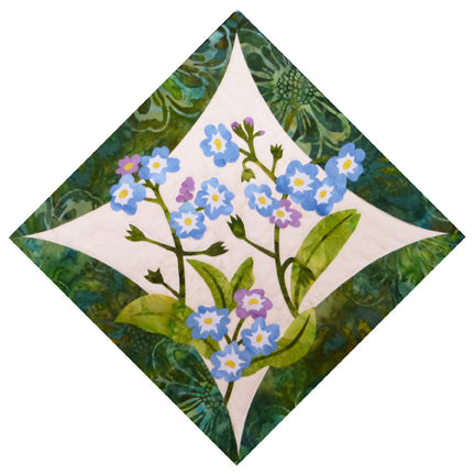 Wildfire Designs Alaska Northern Flora Block 1 Forget Me Not