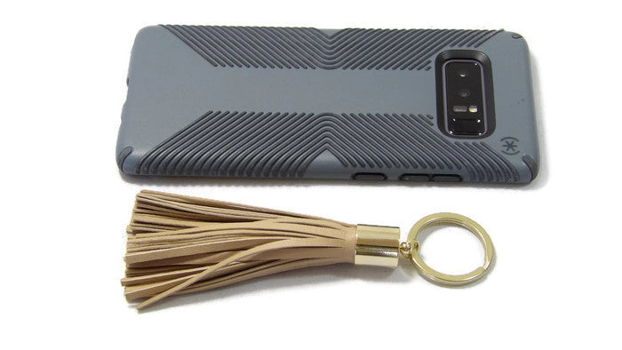 Leather Tassel Keychain Scale