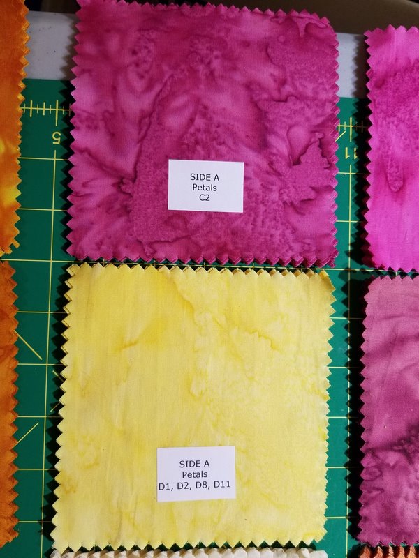 Wildfire Designs Alaska Multi-Colored Poppies Table Runner Applique Quilt Kit Fabric Label Detail