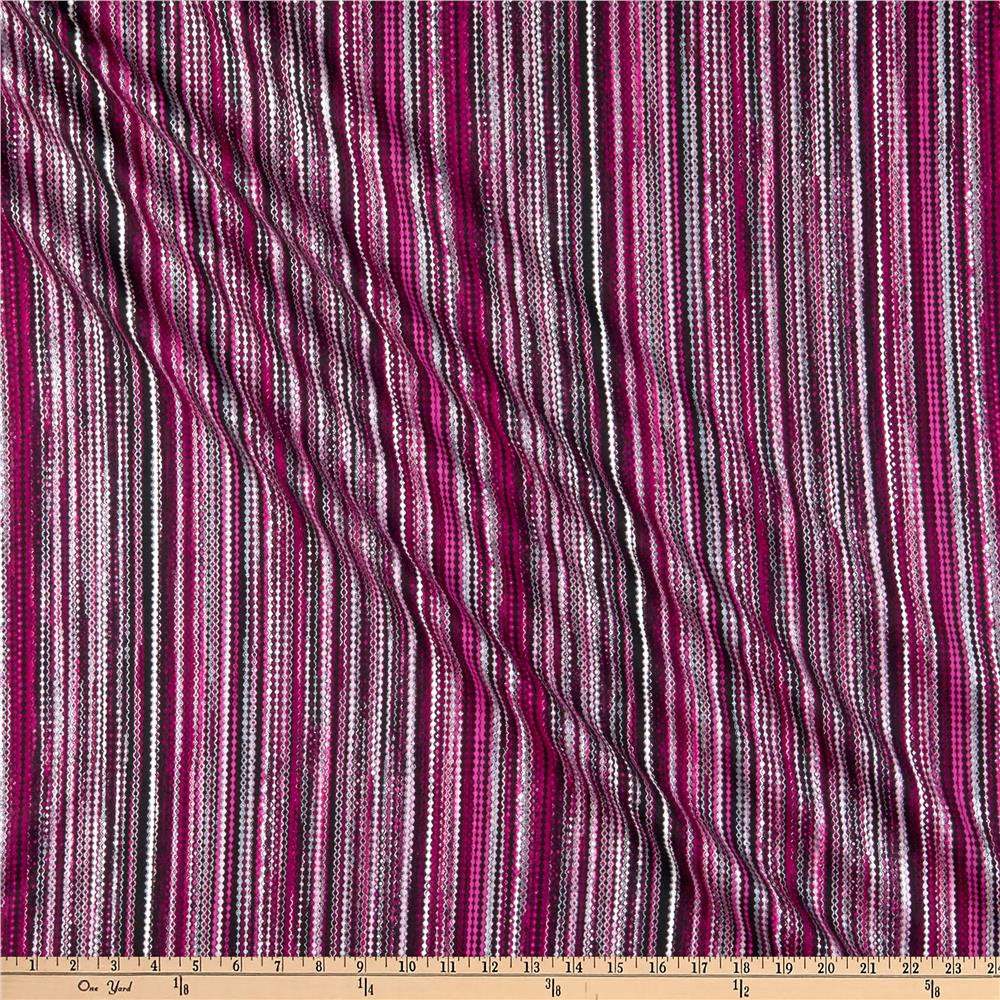 Kanvas Studio Shimmery Strands Black Berry Silver Metallic Cotton Fabric 7882P-26-Black-Berry