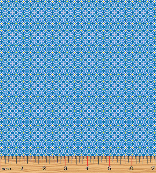 Modern Quilt Studio Dreamy Galaxy Blue Cotton Fabric 6998-50