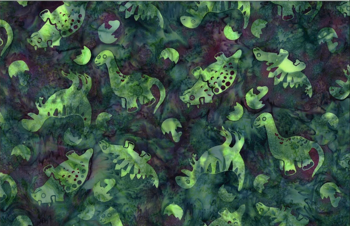 Hoffman Fabrics Baby Dinosaurs Jungle Batik Fabric S2340-69-Jungle