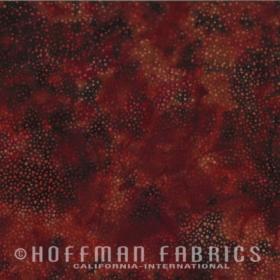 Hoffman Fabrics Dot Lava Batik Fabric 885-347-Lava