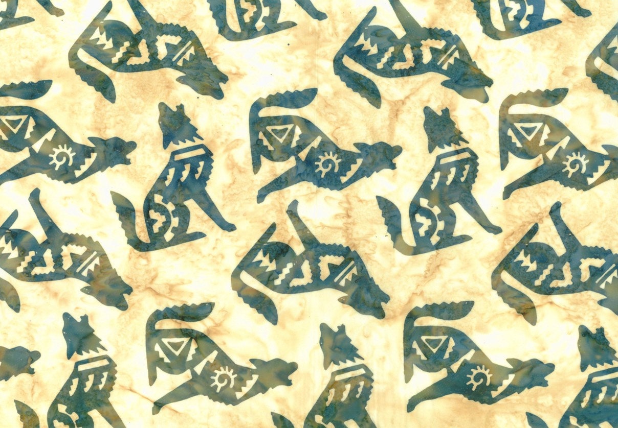 Hoffman Fabrics Iguana Coyote Batik Fabric S2309-273-Iguana