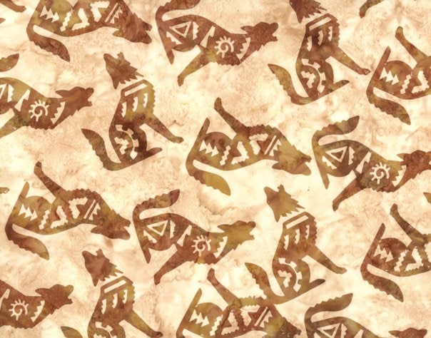 Hoffman Fabrics Tortilla Coyote Batik Fabric S2309-401-Tortilla