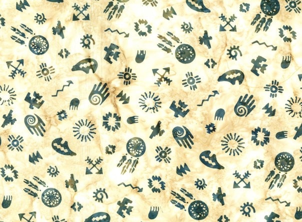 Hoffman Fabrics Iguana Native Symbols Batik Fabric S2311-273-Iguana