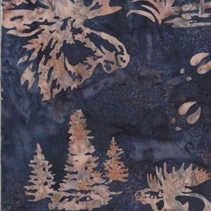 Hoffman Fabrics Aubergine Bull Moose Batik Fat Quarter N2911-631-Aubergine