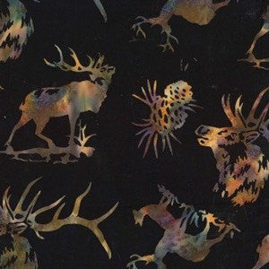 Hoffman Fabrics Sugarplum Purple Elk Batik Fabric N2913-286-Sugarplum