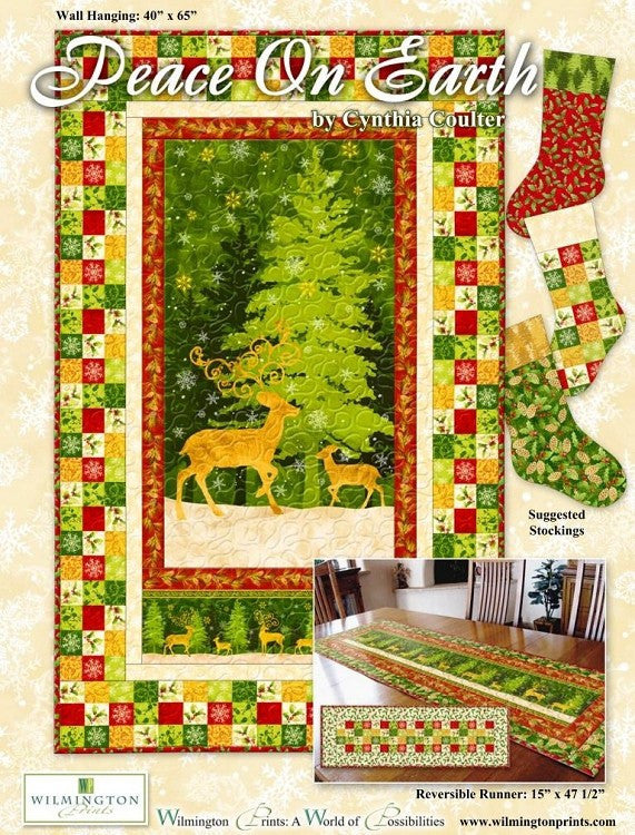 Peace on Earth by Cynthia Coulter for Wilmington Prints FREE Pattern Download