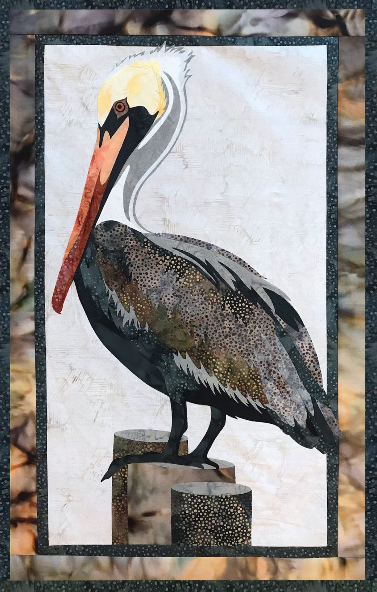 Toni Whitney Design Brown Pelican Bird Applique Quilt Pattern