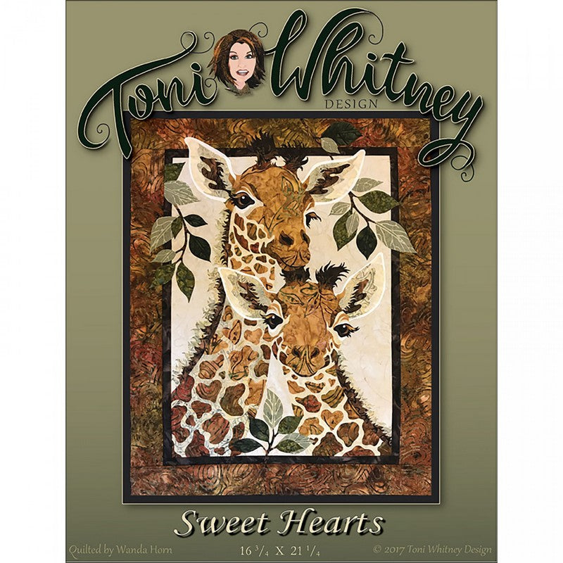 Toni Whitney Design Sweet Hearts Giraffe Applique Quilt Pattern Front Cover