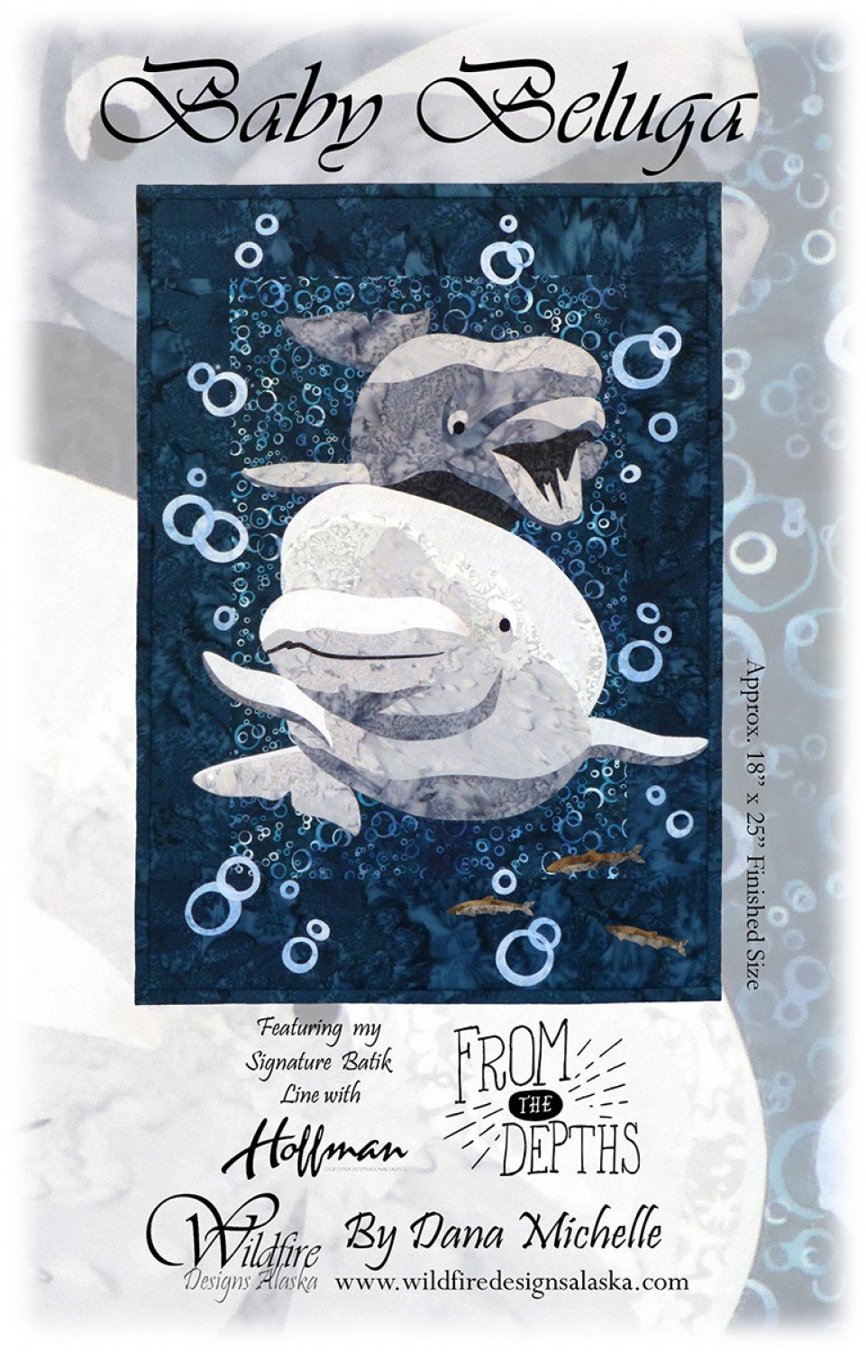 Wildfire Designs Alaska Baby Beluga Whale Applique Quilt Pattern Front Cover