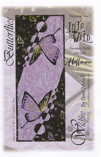 Wildfire Designs Alaska Butterflies Table Runner Applique Quilt Pattern Front Cover