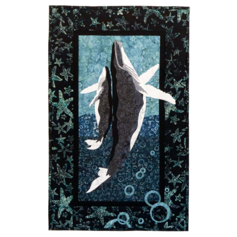 Wildfire Designs Alaska Dancing with My Baby Whale Applique Quilt Pattern
