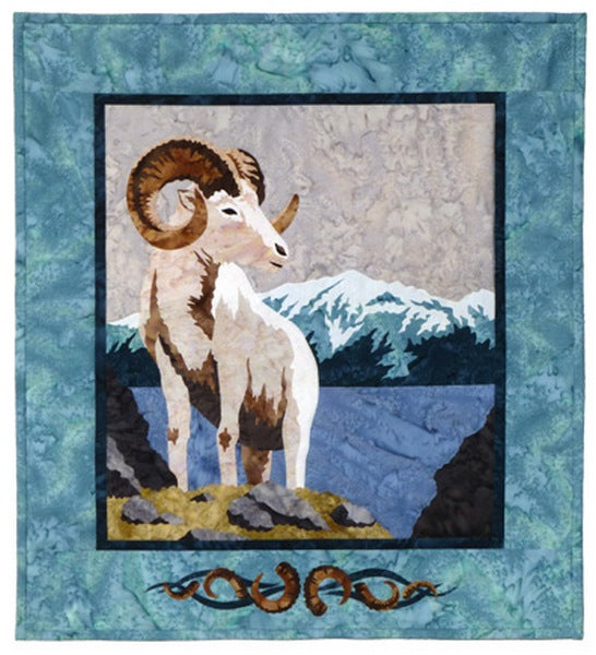 Wildfire Designs Alaska Mountain Hike Dall Sheep Applique Quilt Pattern